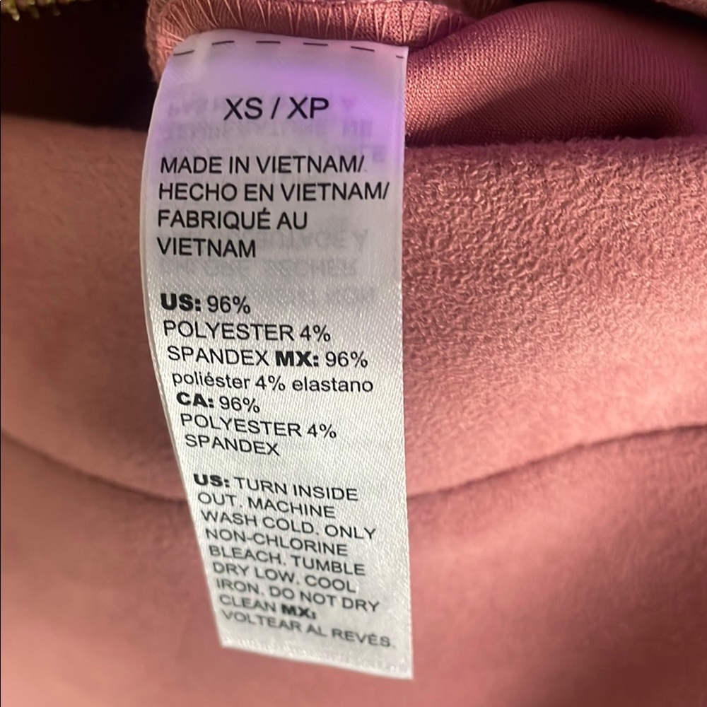 White House Black Market Pink Suede  Moto Jacket - Picture 6 of 6